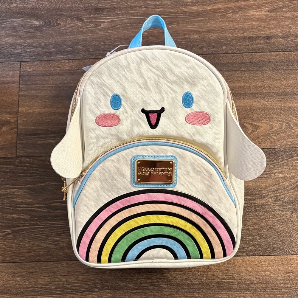 Sanrio Backpack with Rainbow and Cute Face